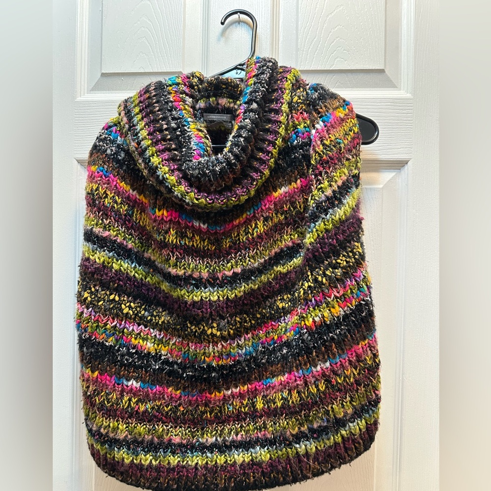 Anthropologie Piera Multicolor Striped Cowl Neck Sweater XS/S